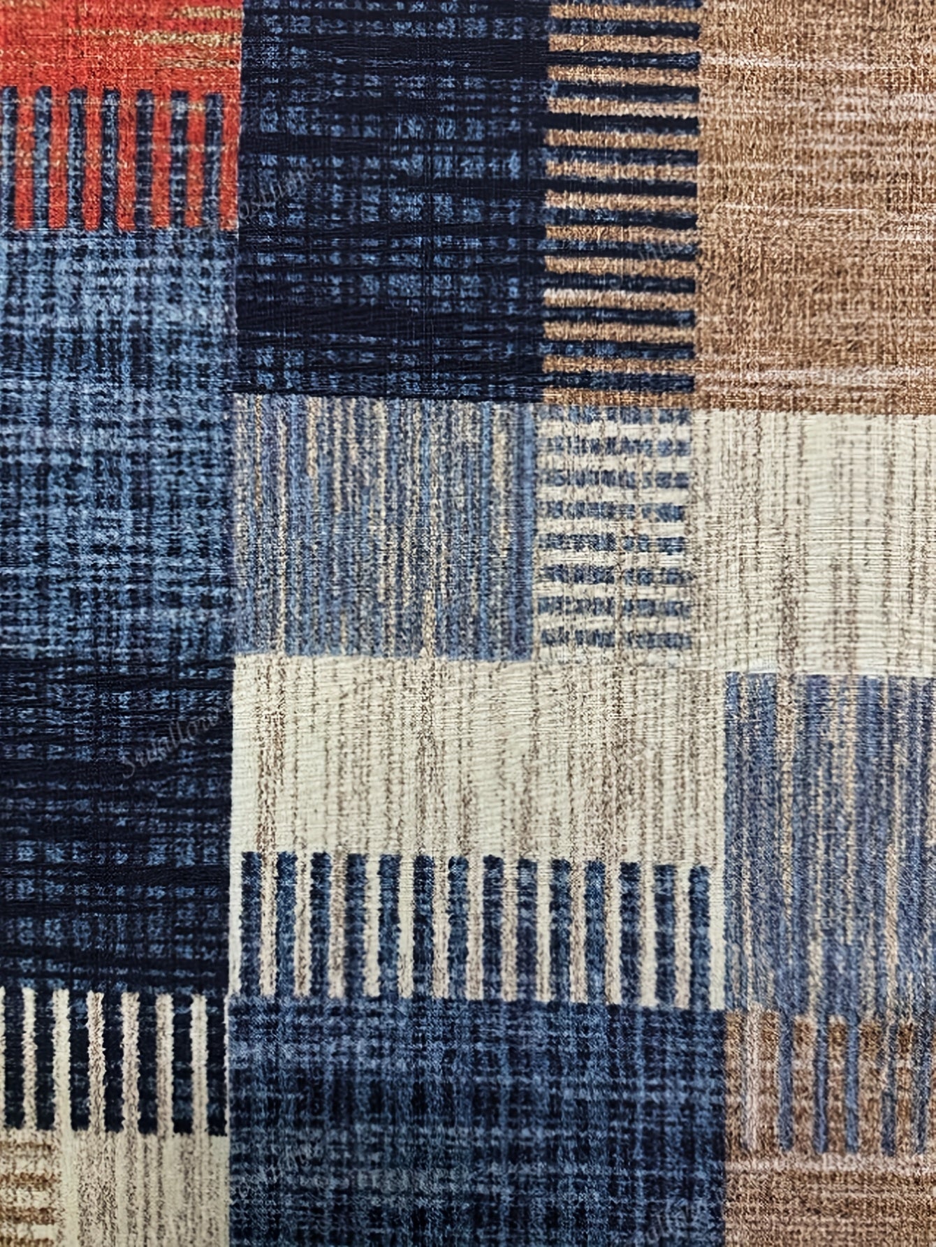 Bjørks™ | Skjortebluse med jordnære toner og grafisk mønster