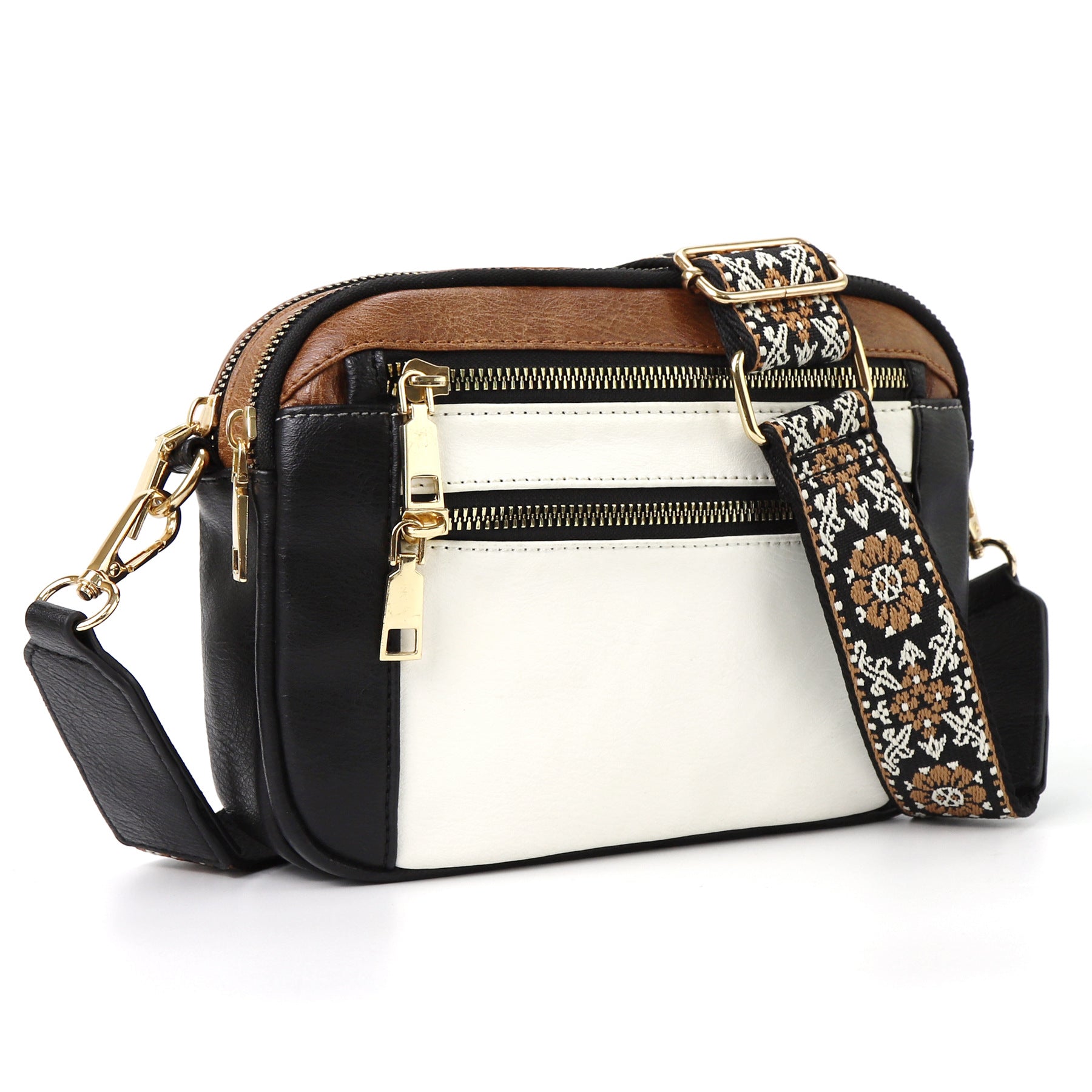 Bjørks™ | Elegant crossbody-veske med mønstret justerbar stropp