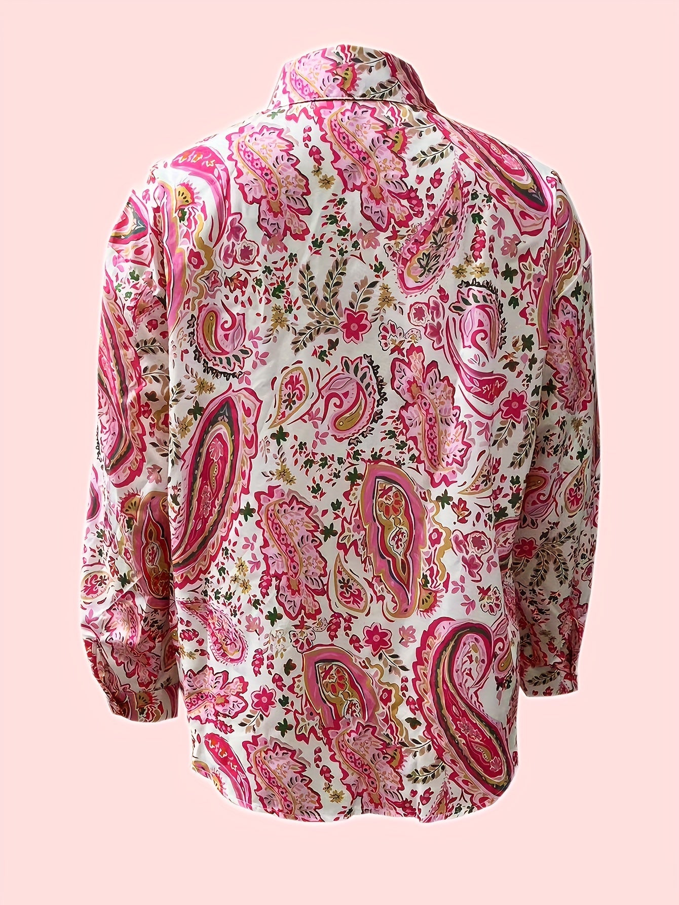 Bjørks™ | Fargerik skjortebluse med paisley-inspirert mønster