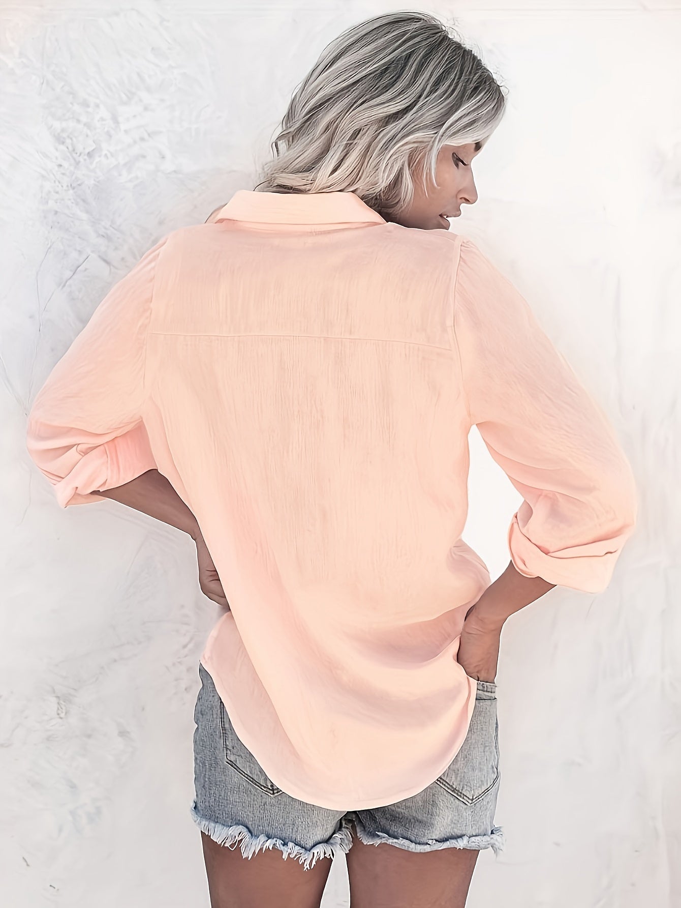 Bjørks™ | Myk og luftig skjortebluse med brystlomme