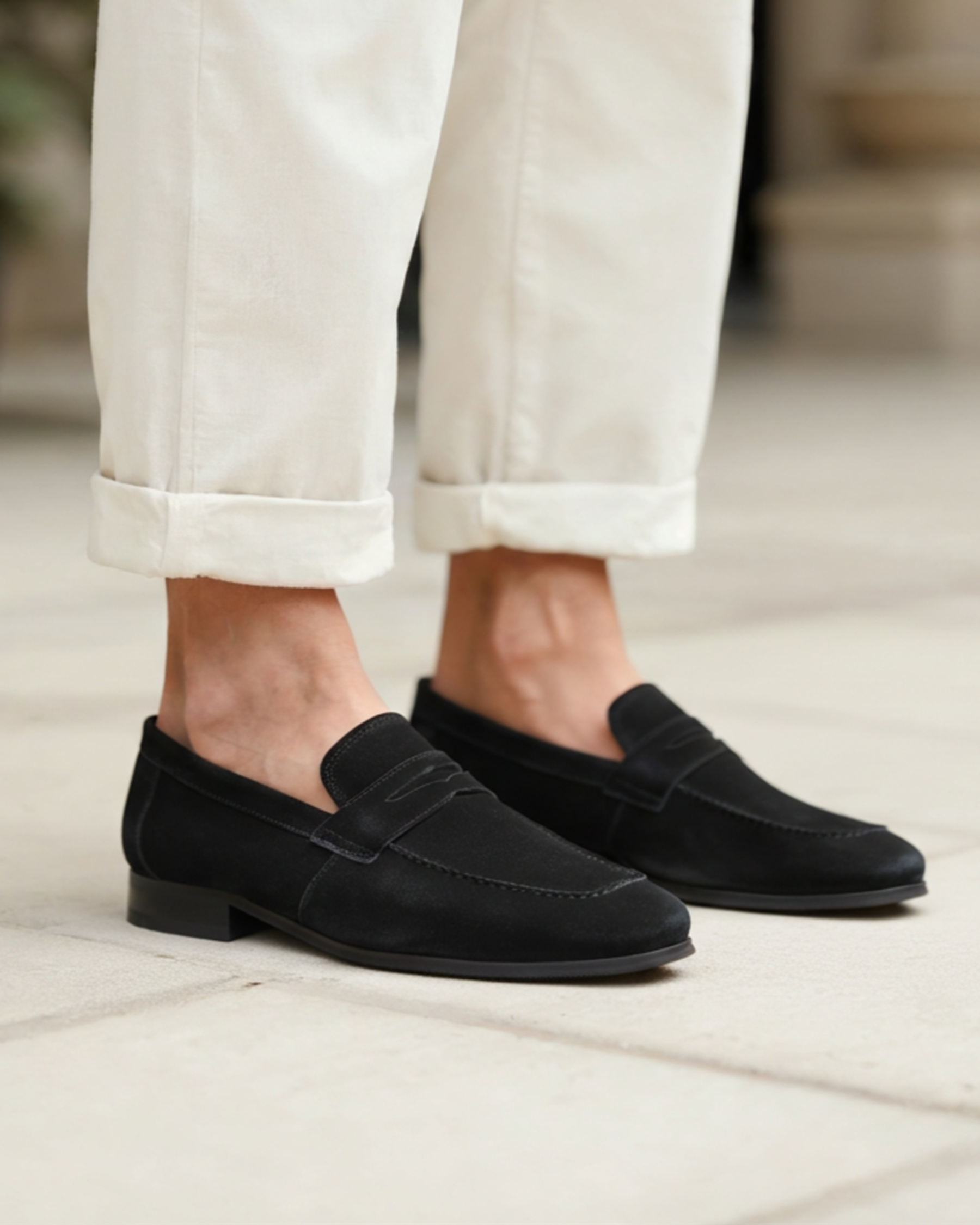Bjørks™ | Suede penny loafers