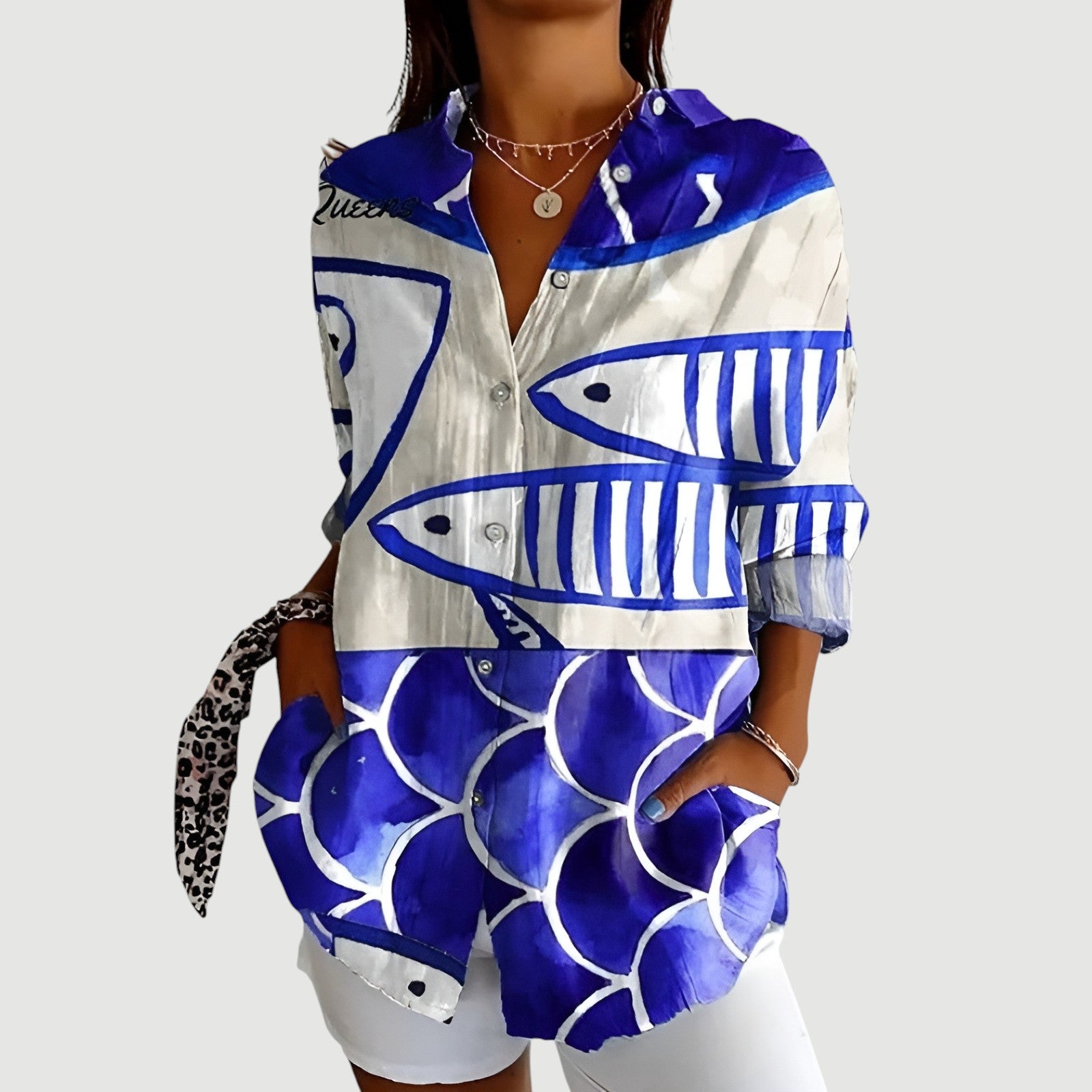 Bjørks™ | Kunstnerisk Blomster Bluse